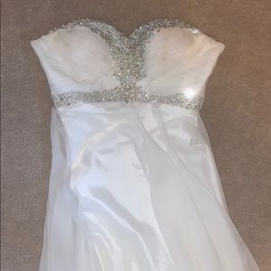 Strapless prom dress